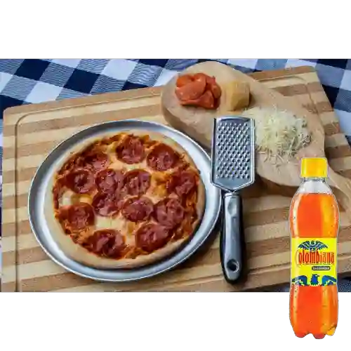 Combo Pizza Peperoni + Colombiana 400 ml