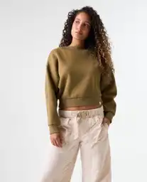 Buzo Mujer Café Talla S 682G001_CAF180830 Americanino