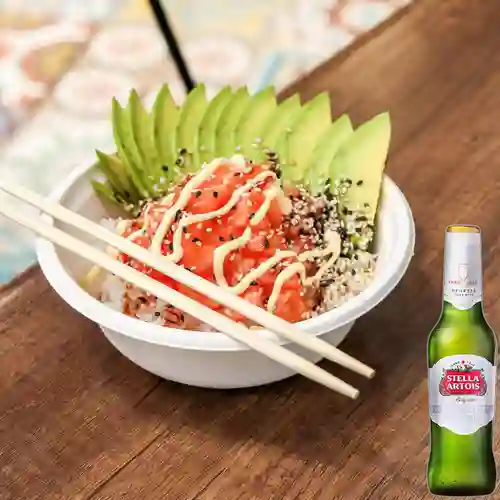 Combo Bowl Philladelphia + Stella Artois Bot. 330ml