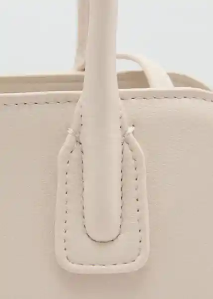 Bolso M Abeja Off White Talla 99 Mujer Mango