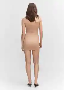 Vestido Toma Nude Talla M Mujer Mango