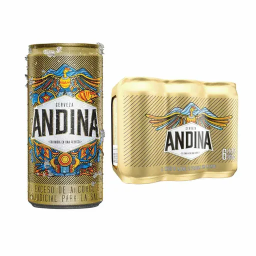 Andina Cerveza Dorada Lager Pack x 6