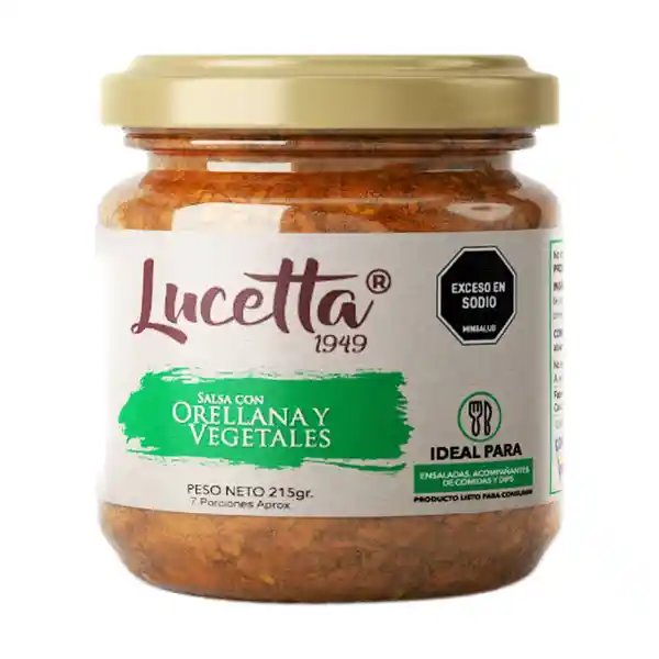 Lucetta Salsa Vegetales Con Orellana