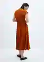 Vestido Vaiana-w Terracota Talla S Mujer Mango