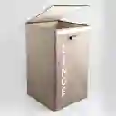 5Five Cesta Ropa Taupe Plegable 05667