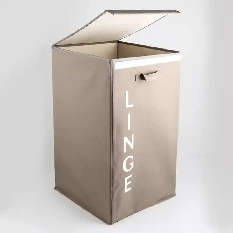 5Five Cesta Ropa Taupe Plegable 05667