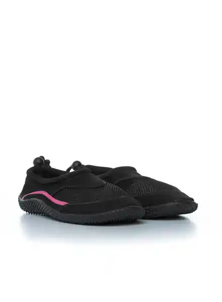 People Zapatos Aquashoes Para Mujer Color Negro / Fucsia Talla 37