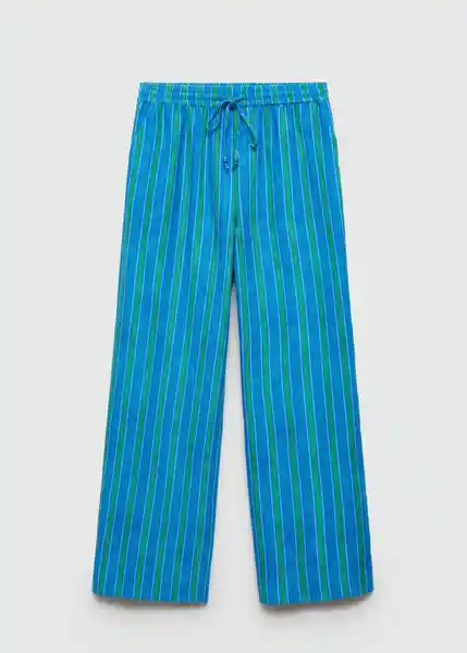 Pantalón Moraima Azul Talla XS Mujer Mango