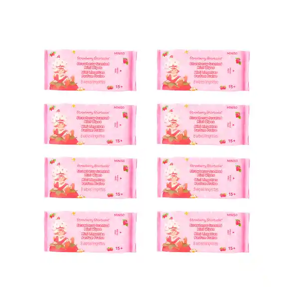 Toallita Mini Con Aroma a Fresa Serie Rosita Fresita Miniso