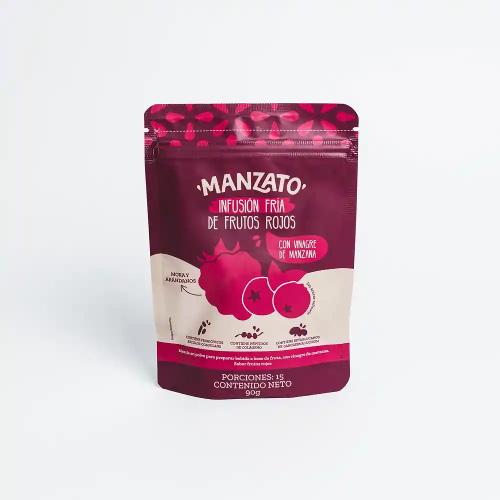 Infusión Manzato Fría Frutos Rojos (90 Gr)
