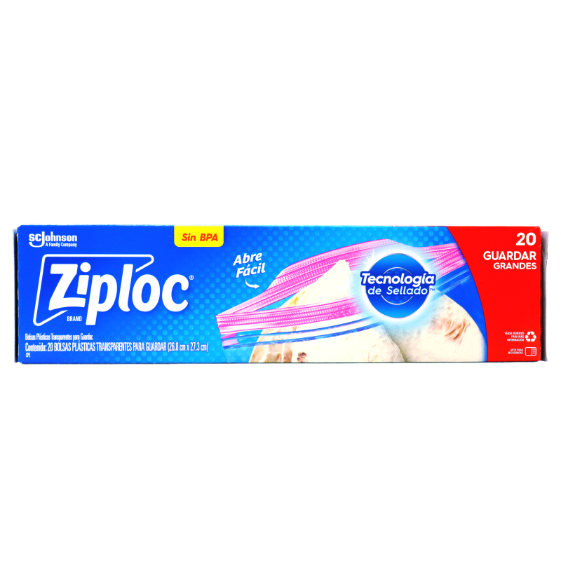 Ziploc Bolsas Reutilizables Grandes 20 Und