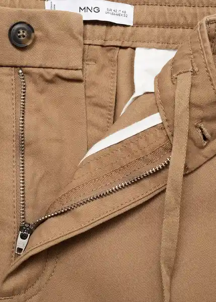 Pantalón Blaze Camel Talla 38 Hombre Mango