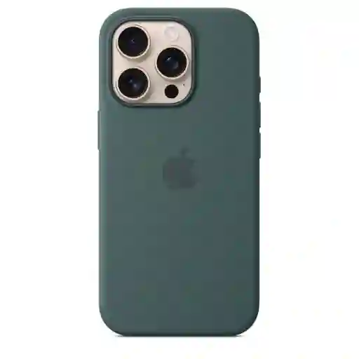 iPhone Case 16 Pro Silicone With Magsafe Lake Green