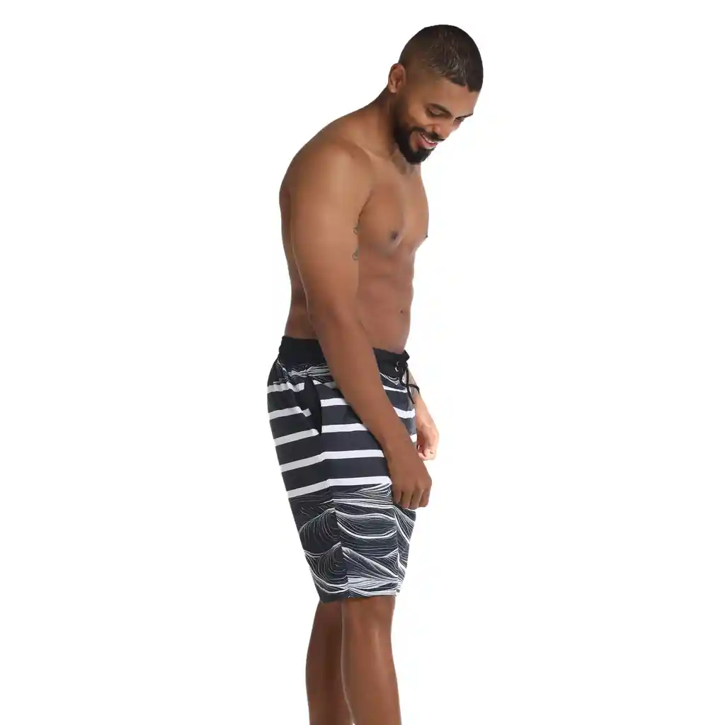 Pantaloneta French Seam 22 Pulgadas Hombre Negro-s