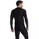 Camiseta Manga Larga Sunshine Marine Dot Linear Hombre Negro-m