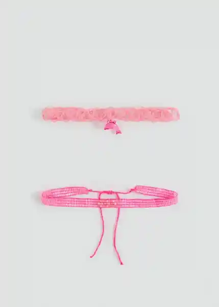 Pack Collar Cdelfin Rosa Talla 99 Niñas Mango