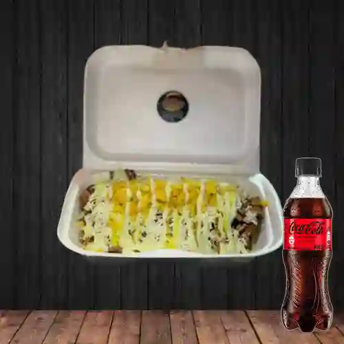 Combo Salchipapa Mixta +Maiz +Cocacola S/az 400ml