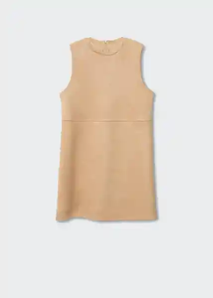 Vestido Elina Beige Talla L Mujer Mango