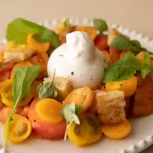 Burrata y Tomates de Temporada