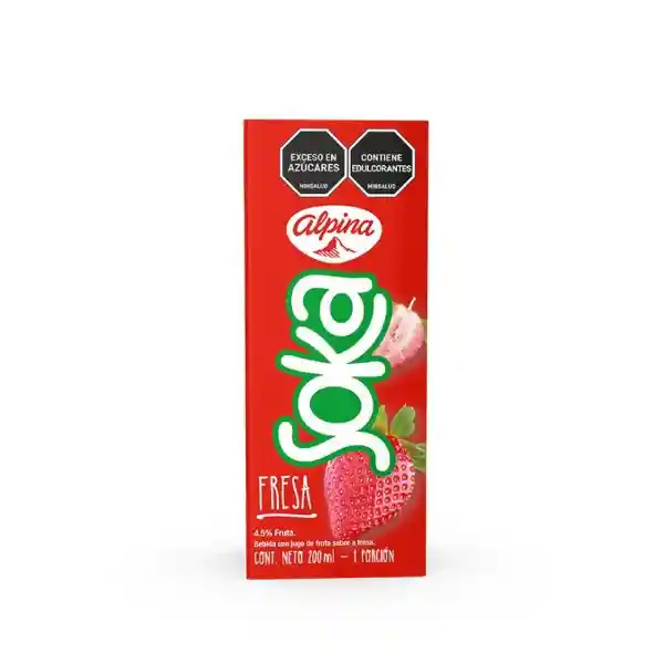 Soka Bebida Jugo Fruta Fresa