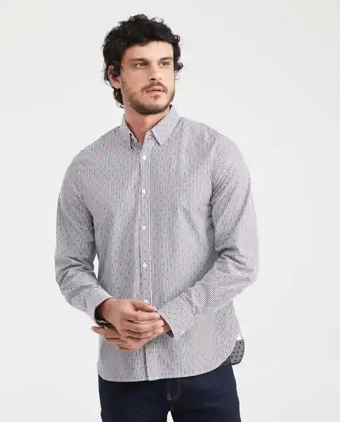Camisa Premium With Strip Blanco 0 Claro Talla M Chevignon