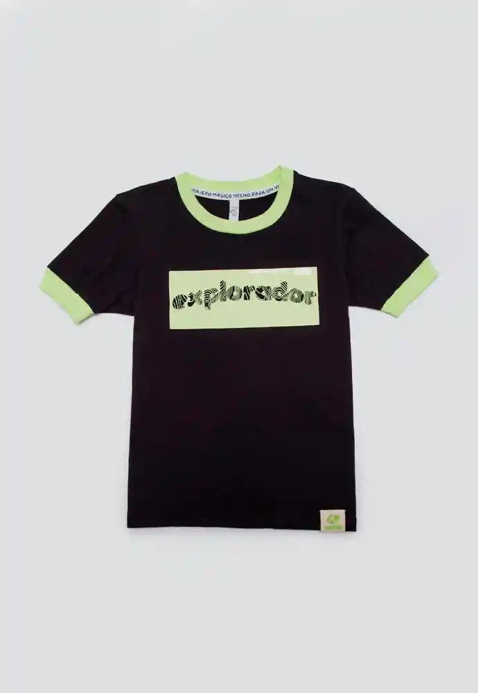 Camiseta Manga Corta 4t-negro