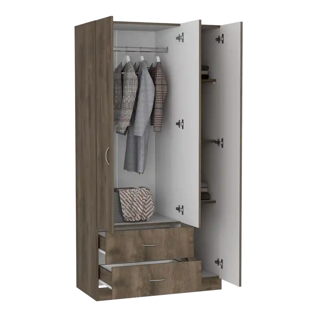 Closet Austral 3p 180 X 90 X 47 Rta Bellota + Blanco