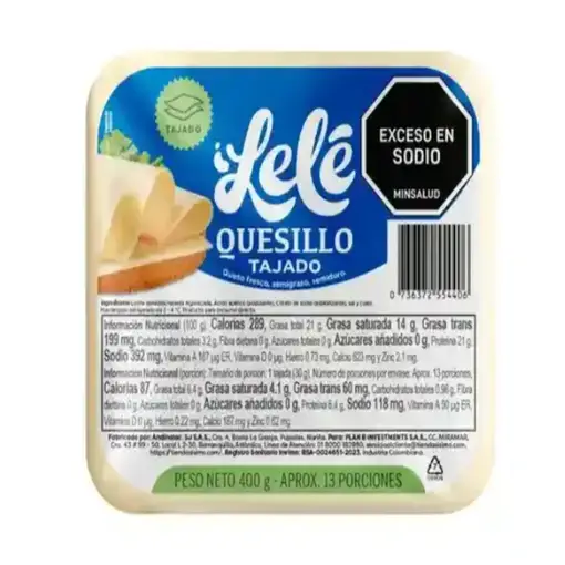 Quesillo Tajado - Lele 400 g