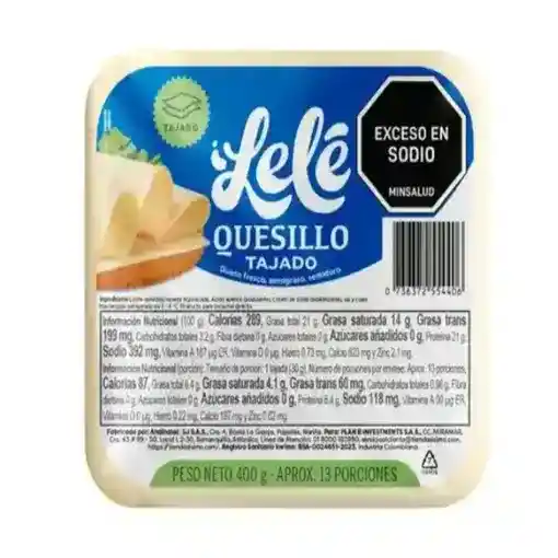 Quesillo Tajado - Lele