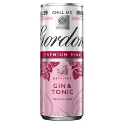 Gordons Premium Pink Cóctel Gin & Tonic en Lata