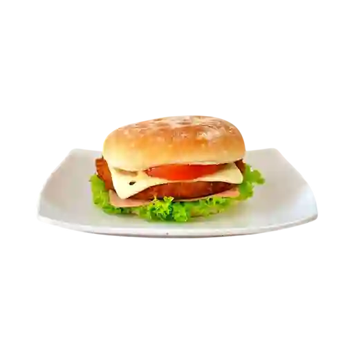 Hamburguesa Sencilla Apanada