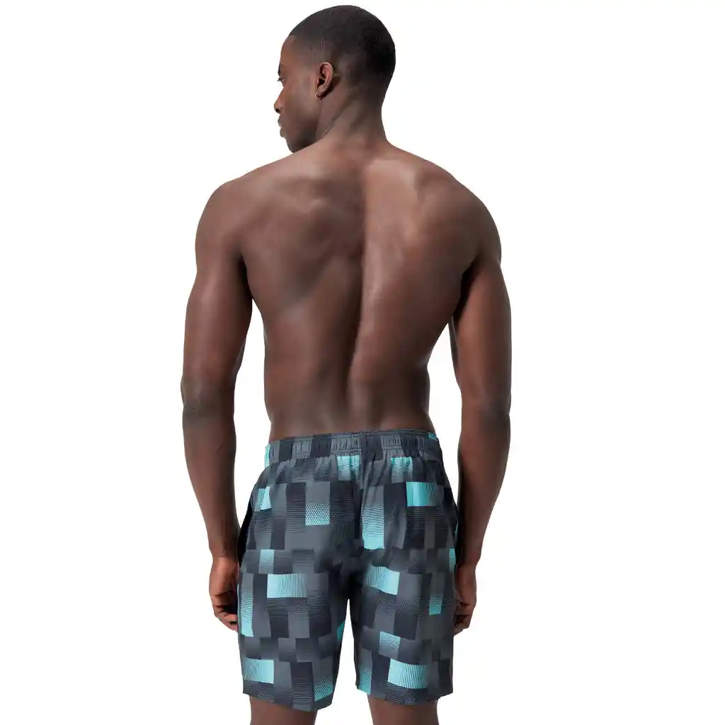 Pantaloneta Sport Printed 18 Pulgadas Hombre Gris-s