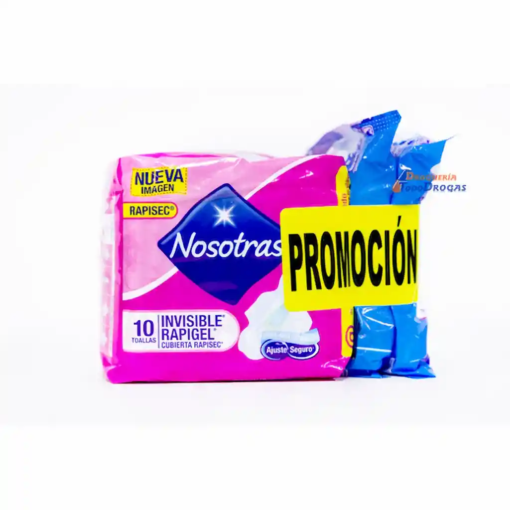 Nosotras Toallas Higienicas con Sistema Rapisec