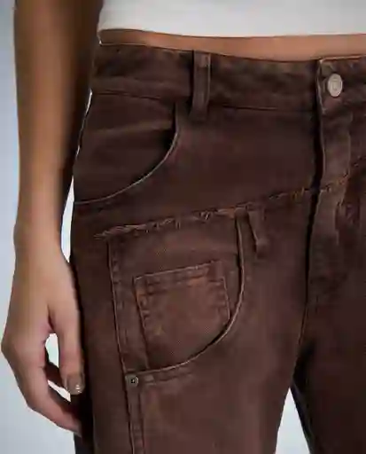 Pantalón Mujer Café Talla 6 632G080_CAF171321
