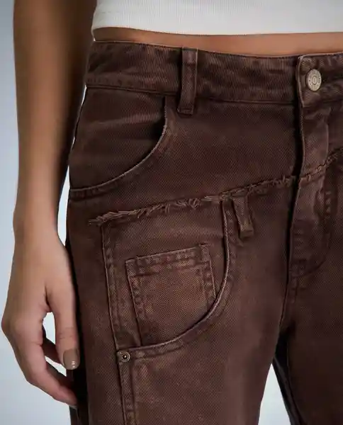 Pantalón Mujer Café Talla 6 632G080_CAF171321