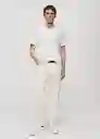 Camiseta Vasew Blanco Talla XXL Hombre Mango