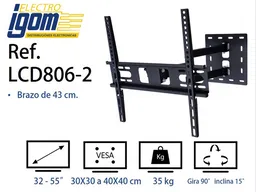 Imount Soporte Brazo Móvil Para Tv 32 - 55"