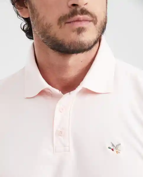 Camiseta Polo Summer Jacquard Rosa Cósmico Claro L Chevignon