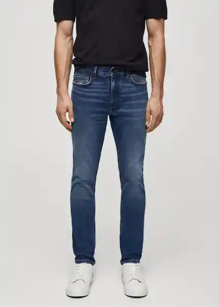 Jean Judein Tejano Oscuro Talla 36 Hombre Mango