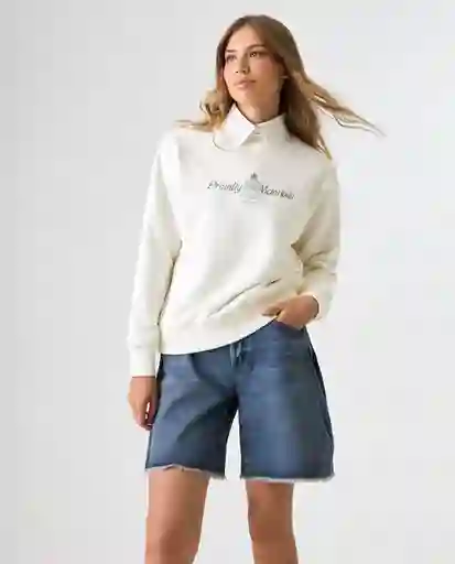 Buzo Mujer Crudo Talla S 682G004_CRU110606 Americanino