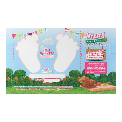  Estuche Arrurru Naturals Baby Shower Shampoo + Crema Original + Toallitas Humedas 