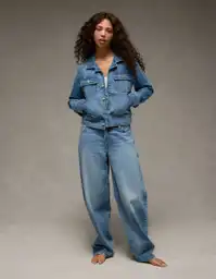 Chaqueta Mujer Azul Talla Medium 3703915 American Eagle