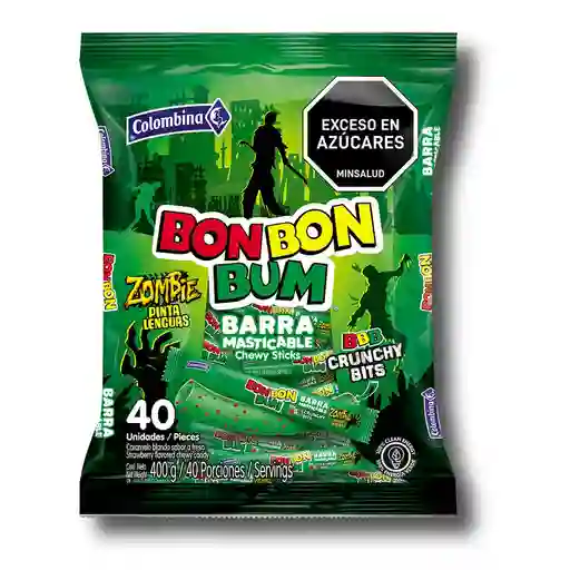 Caramelo Blando Bon Bon Bum Barra Crunchy (400 Gr)