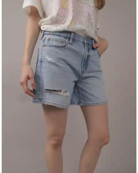 Short Mujer Azul Talla 0 American Eagle 05477810