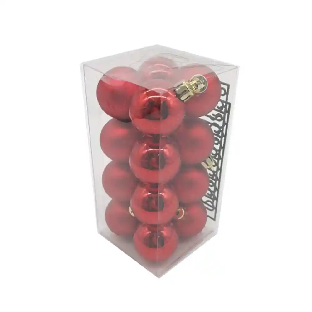 Set 16 Esferas Rojo Krea