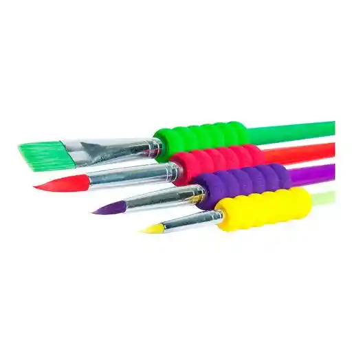 Pincel Ergonomico Estuche X 4 Unidades Faber Castell