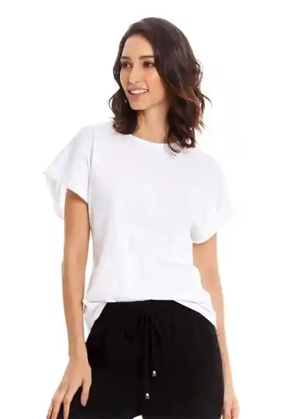 Belife Camiseta Manga Corta Mujer Blanco Talla M Arkitect