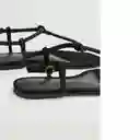 Sandalias Tubi Negro Talla 36 Mujer Mango