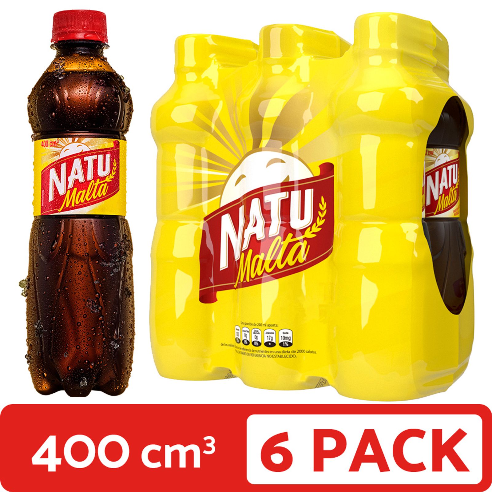 Natu Malta Pet 400 mL x 6 Und