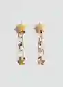 Pendientes Estrella Oro Talla 99 Mujer Mango